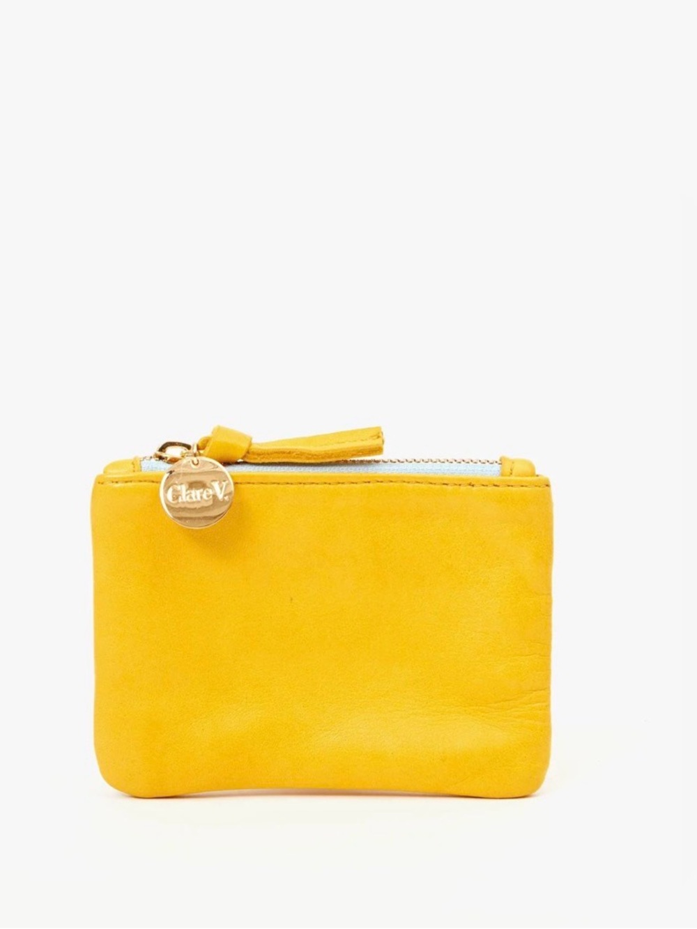 Clare V Yellow Leather coin clutch NWT $75